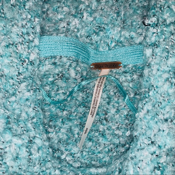 LAST SZ S! NWT Free People | BFF Sweater Aqua Star - Picture 11 of 14